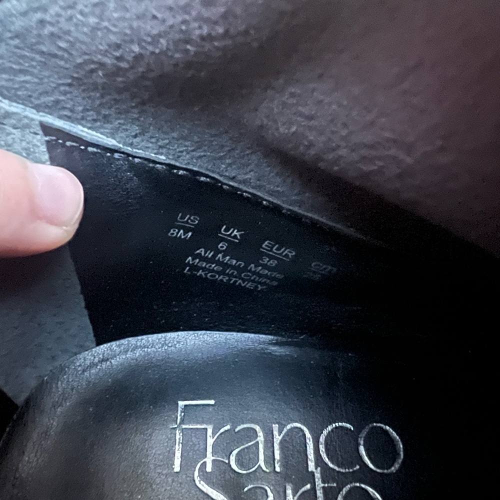 FRANCO Sarto Women’s Black Booties Size‎ 8 - Picture 8 of 8